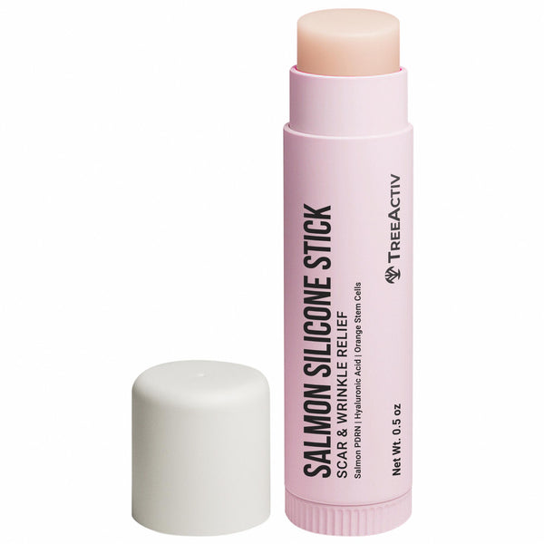 TreeActiv Salmon Silicone Stick for Scar & Wrinkle Relief with Salmon PDRN Hyaluronic Acid & Algae Extract Skincare Solution