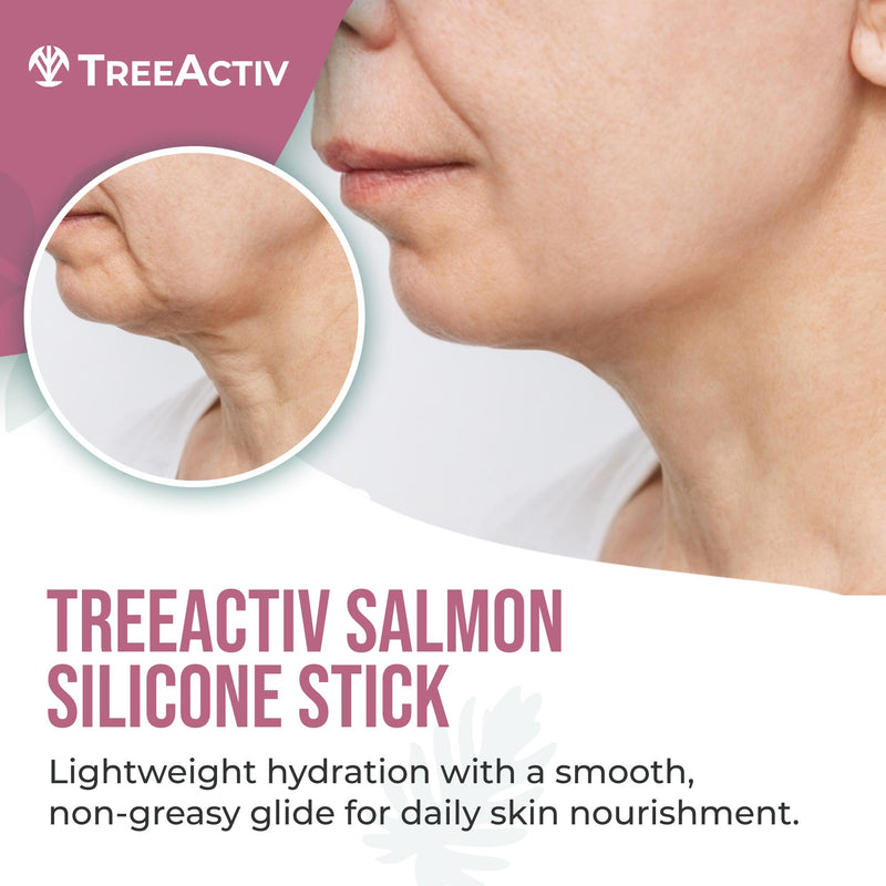 TreeActiv Salmon Silicone Stick for Scar & Wrinkle Relief with Salmon PDRN Hyaluronic Acid & Algae Extract Skincare Solution