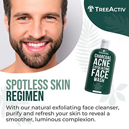 TreeActiv Charcoal Acne Exfoliating Face Wash