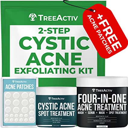 TreeActiv 2-Step Cystic Acne Exfoliating Treatment Kit