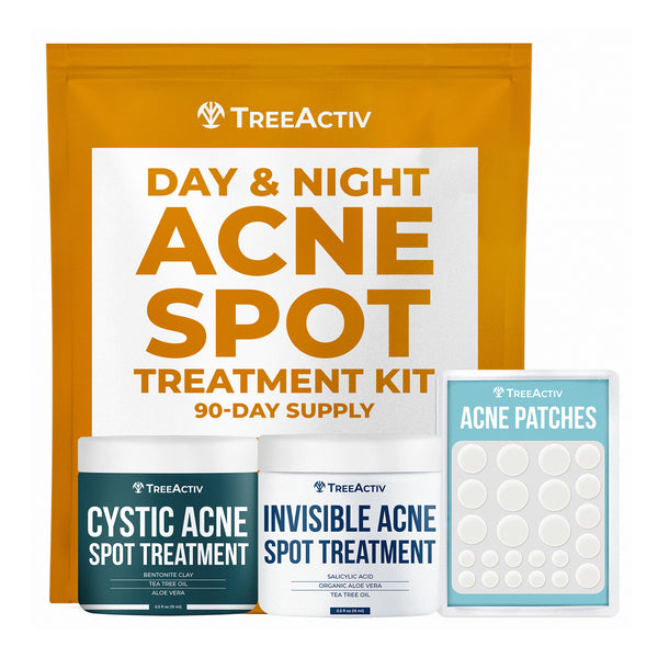TreeActiv Day and Night Acne Spot Treatment Kit